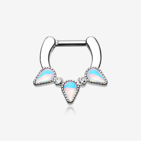 Iridescent Revo Trident Septum Clicker