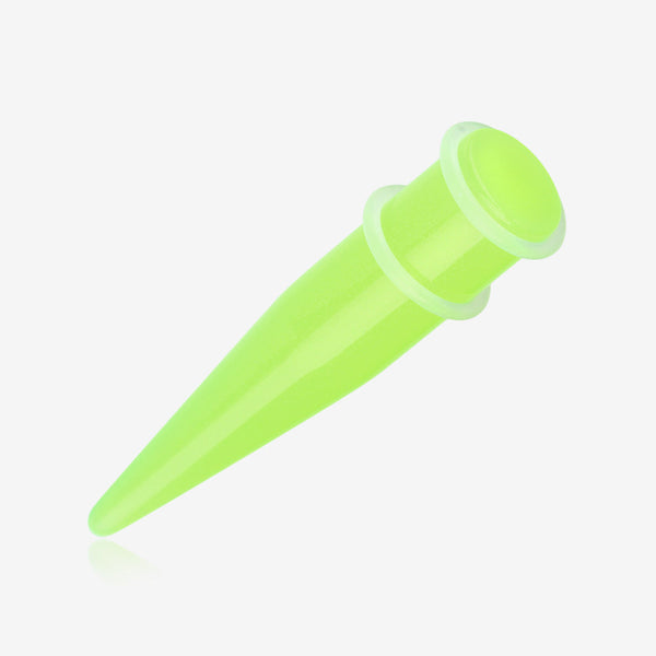 A Pair of Glow in the Dark Taper-Green