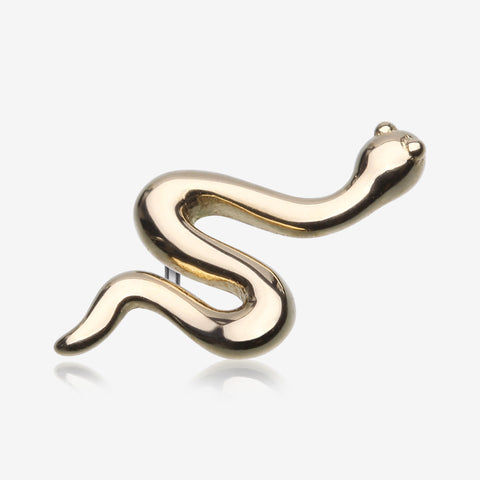 14 Karat Gold OneFit Threadless Slithering Snake Top Part