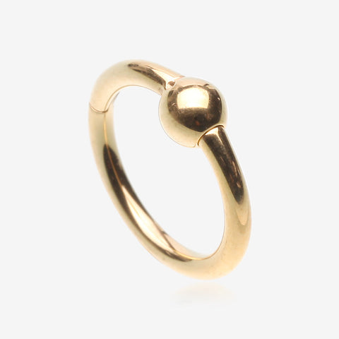 Pure24K Implant Grade Titanium Basic CBR Style Seamless Clicker Hoop Ring