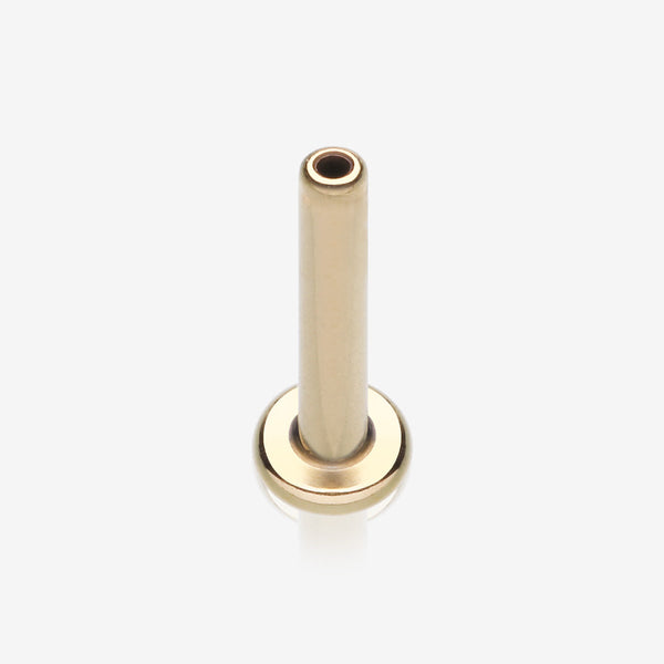 Pure24K Implant Grade Titanium OneFit Threadless Flat Back Stud Labret Bar Part