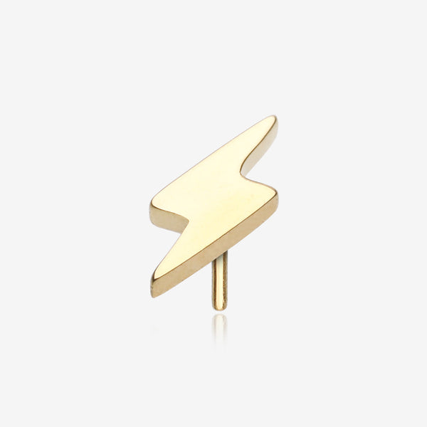 Pure24K Implant Grade Titanium OneFit Threadless Lightning Bolt Top Part