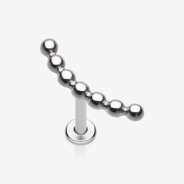 Bali Beaded Journey Arc Internally Threaded Steel Labret