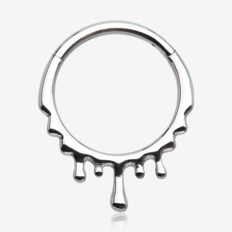 Dripping Ooze Clicker Hoop Ring